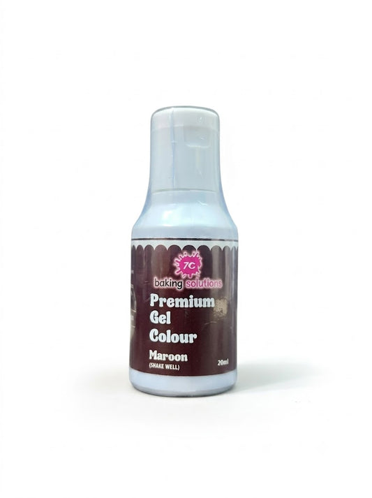 7C Edible Premium Gel Color Food Colouring for Icing, Cakes Decor, Baking, Fondant Colours - Maroon (MOQ 12 PCS) (RA.24)
