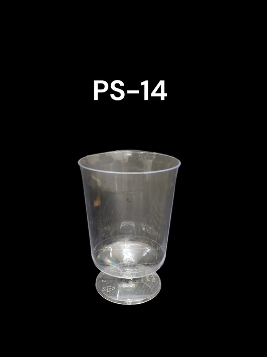 Mini Transparent Acrylic Mousse Cup Without Lid | Pudding Cup | Parfait Cup 150 ML (PS-14) (MOQ 500 PCS) (E)