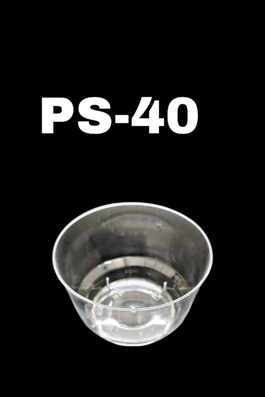 Mini Transparent Acrylic Mousse Cup Without Lid | Pudding Cup | Parfait Cup 160ML (PS-40) (MOQ 500 PCS) (U)