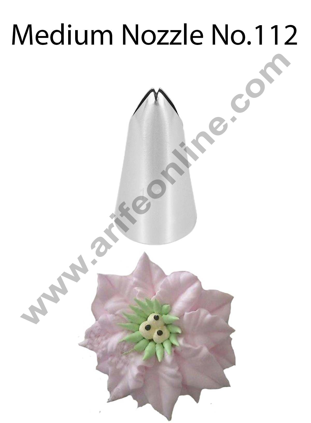 Cake Decor Medium Nozzle - No. 112 Leaf Piping Nozzle