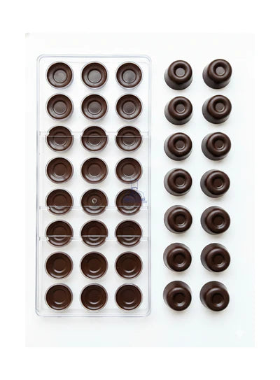 Regular Bakers 21-Cavity Small, Round, Shallow Dome With a Central Ring |SBPS-73|1 Piece| (MOQ 12 PCS) (ADD)