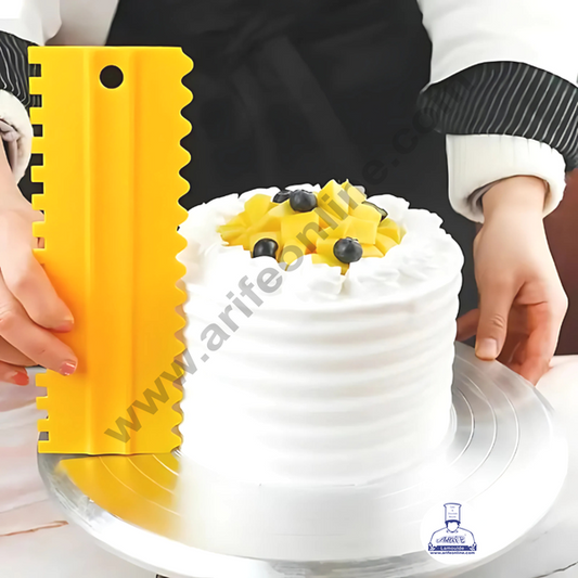 Plastic Icing Comb Scraper Smoother Combo of 4 pcs (MOQ 12 PCS)