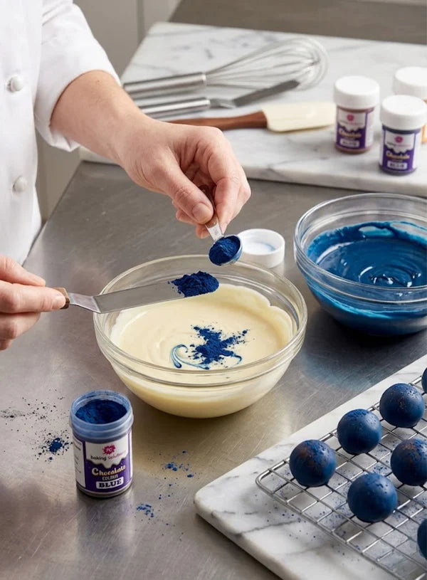 7C Edible Chocolate Colour Powder – Blue (5g) | Food Colour for Chocolates, Cakes & Desserts(7C-CPC-Blue) (MOQ 12 PCS) (FO.2)