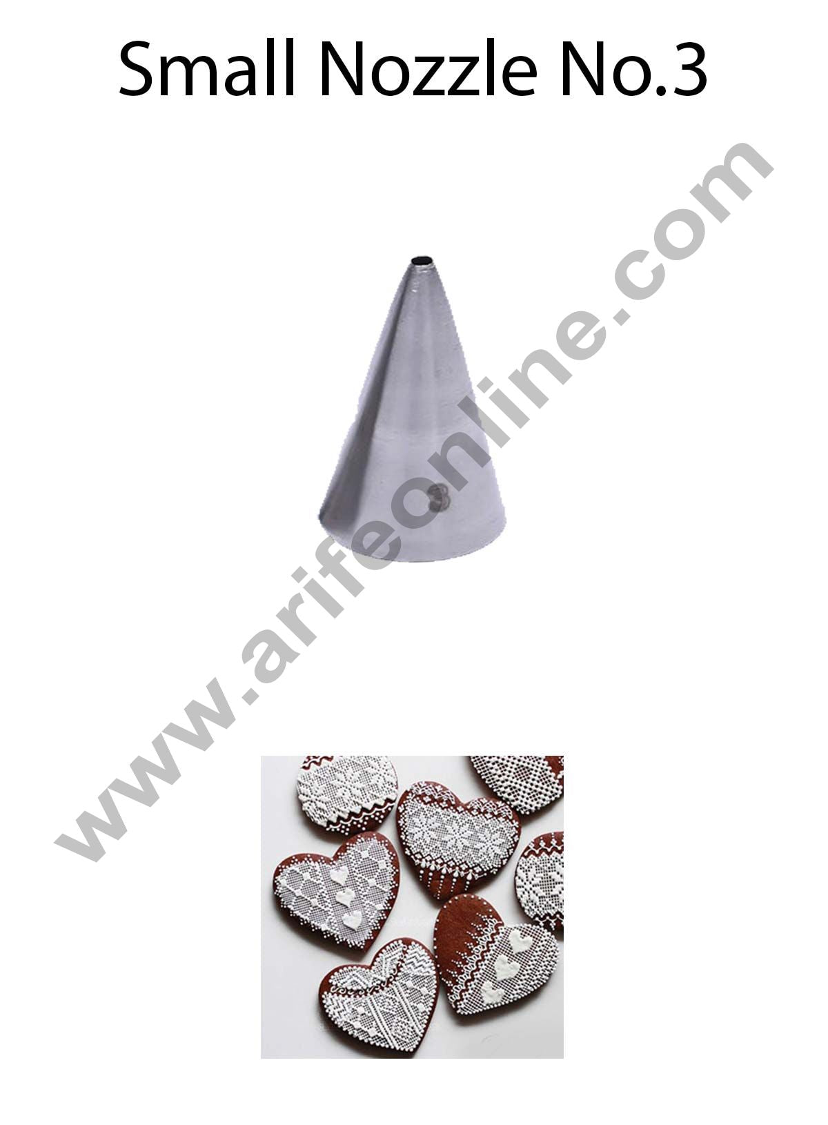 Cake Decor Small Nozzle - No. 03 Round Piping Nozzle