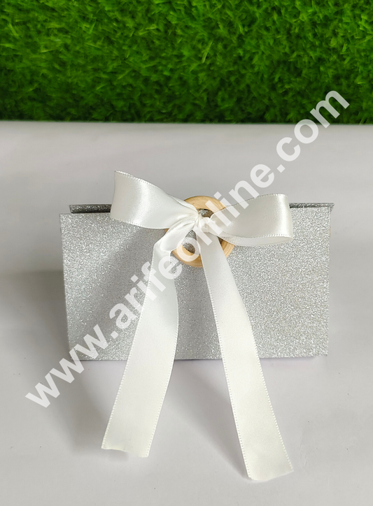 Goodie Bag For Hampers | Chocolate Box Hamper Box 10 Pcs Pack - Silver (SBGB-09) (MOQ 10 PACK)