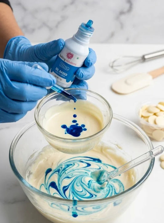7C Edible Oil Candy Color Food Colouring for Icing, Cakes Decor, Baking, Fondant Colours – Blue (MOQ 12 PCS) (RA.24)