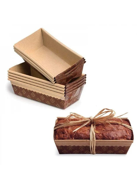 Novacart Bake & Serve Paper Baking Mould - Medium Brown Plum Cake Mould ( SB-G9F-10523 )
