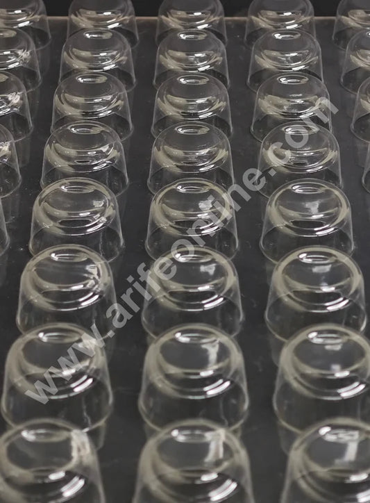 Clear Plastic PVC Round Chocolate Design Chocolate Mould – 48 Cavity | Round Shape Polycarbonate Mold (MOQ 50 PCS) (RE)