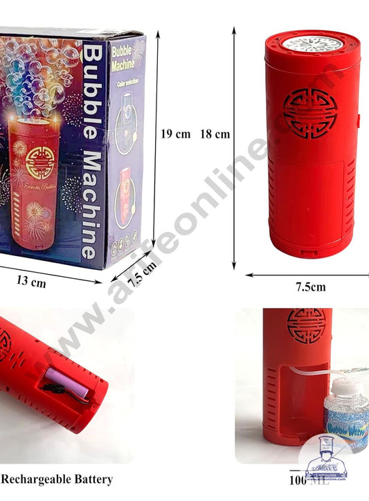 Bubble Machine with Rechargeable Battery Bubble Toy with Light & Music for Indoor and Outdoor Party (MOQ 12 PCS)