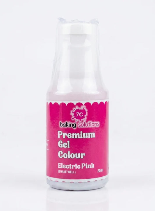 7C Edible Premium Gel Colour Electric Pink - 20ml (7C-E-Pink) (MOQ 12 PCS) (RA.24)