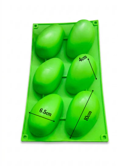 6 Cavity Aamchi Silicone Mould | Non-Stick Mold for Baking & Crafting (SBSM-MB-MSlice) (IED)
