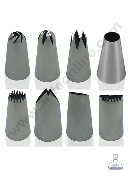 8Pcs Stainless Steel Nozzle Set (MOQ 12 PCS) (MD)