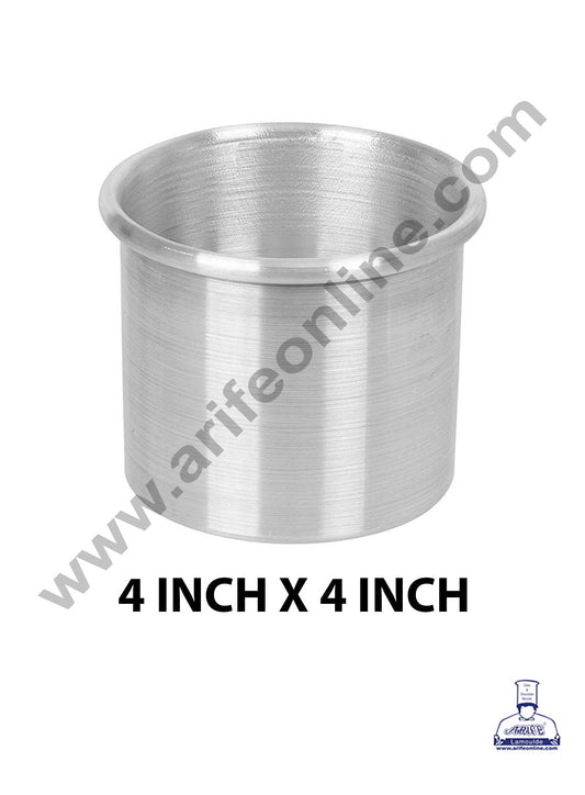 Cake Decor Round Aluminum Cake Mould Thali 4 in x 4 inch