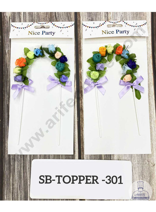 CAKE DECOR™ Mini Rose Flower Arch Cake Topper (SB-Topper-301)