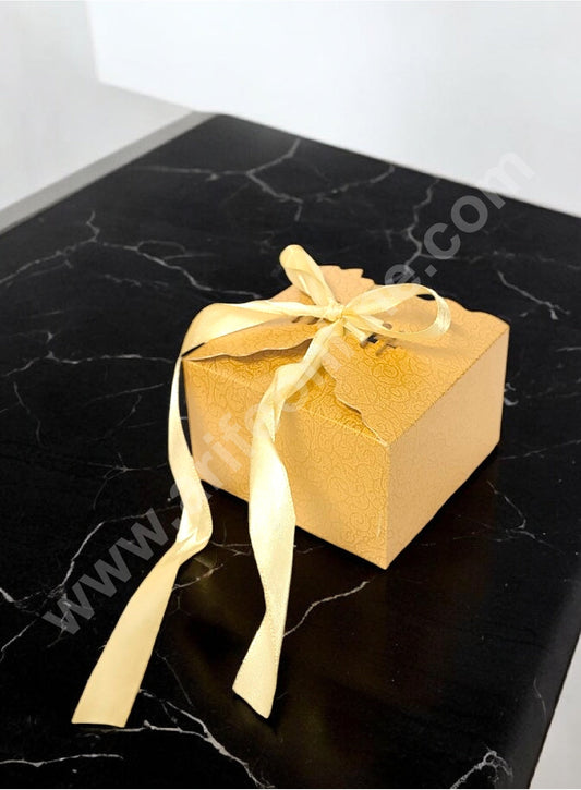 Goodie Bag For Hampers | Chocolate Box Hamper Box 10 Pcs Pack - Gold SBGB-08-G (MOQ 10 PACK)