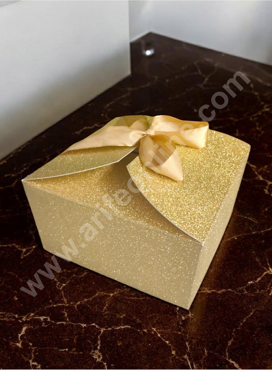 Goodie Bag For Hampers | Chocolate Box Hamper Box 10 Pcs Pack - Gold SBGB-25-G (MOQ 10 PACK)