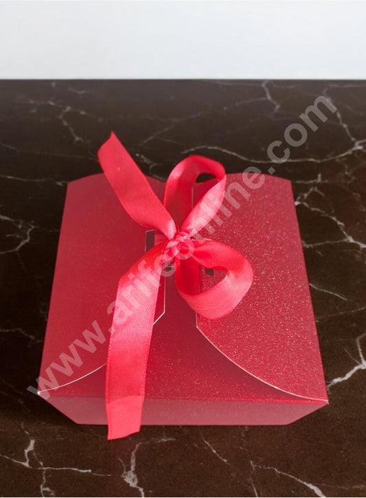 Goodie Bag For Hampers | Chocolate Box Hamper Box 10 Pcs Pack - Red SBGB-25-R (MOQ 10 PACK)
