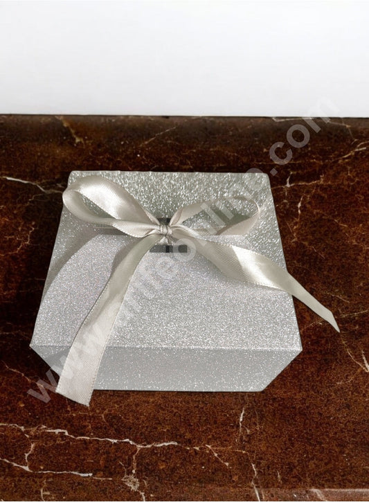 Goodie Bag For Hampers | Chocolate Box Hamper Box 10 Pcs Pack - Silver SBGB-25-S (MOQ 10 PACK)
