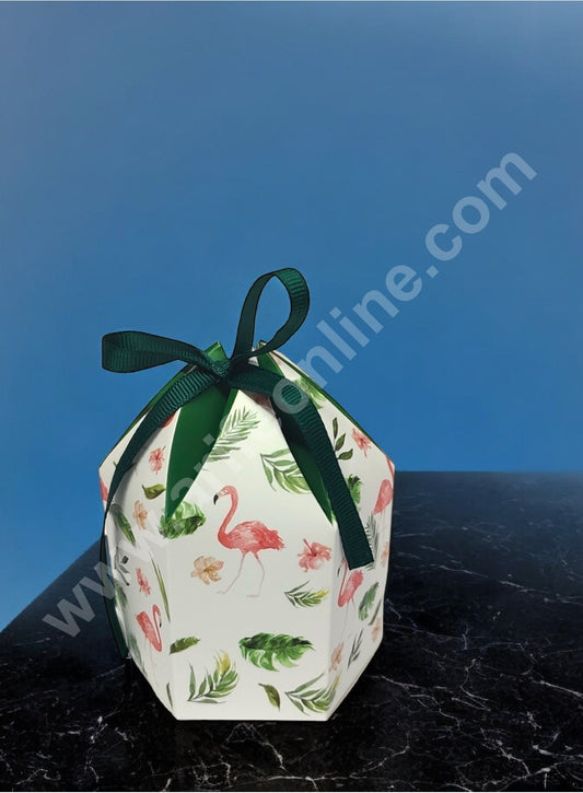 Goodie Bag For Hampers | Chocolate Box Hamper Box 10 Pcs Pack - White Random Floral Print SBGB-72-W (MOQ 10 PACK)