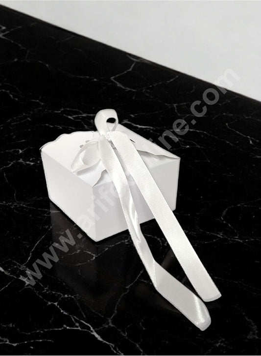 Goodie Bag For Hampers | Chocolate Box Hamper Box 10 Pcs Pack - White SBGB-08-W (MOQ 10 PACK)