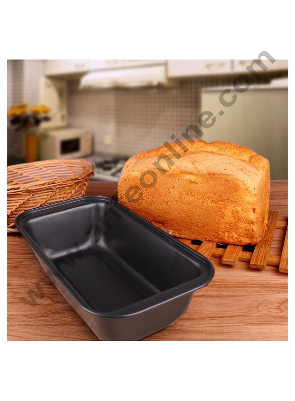 Cake Decor Non Stick Rectangle Bread Loaf Mould Medium- 10 Inch