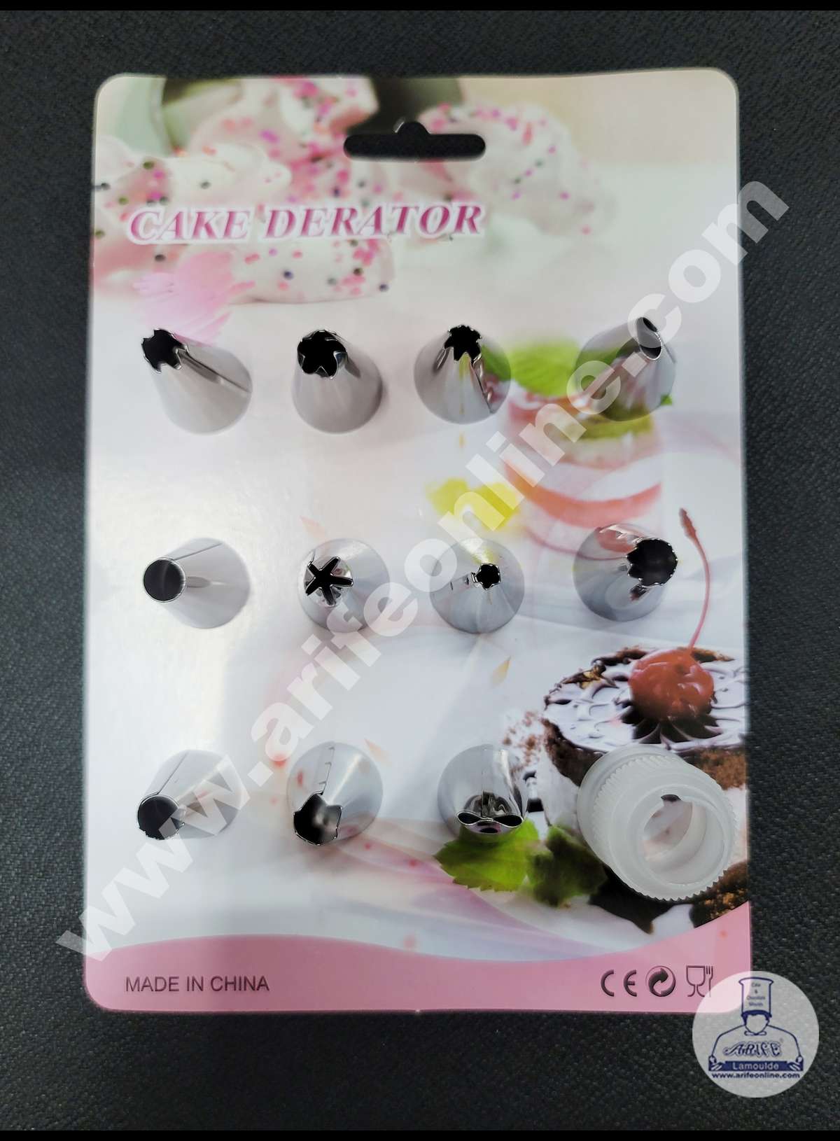 Cake Decor 11 Pcs Nozzle With 1 Coupler Set Pastry Tips Cupcake Cake Decorating Nozzle