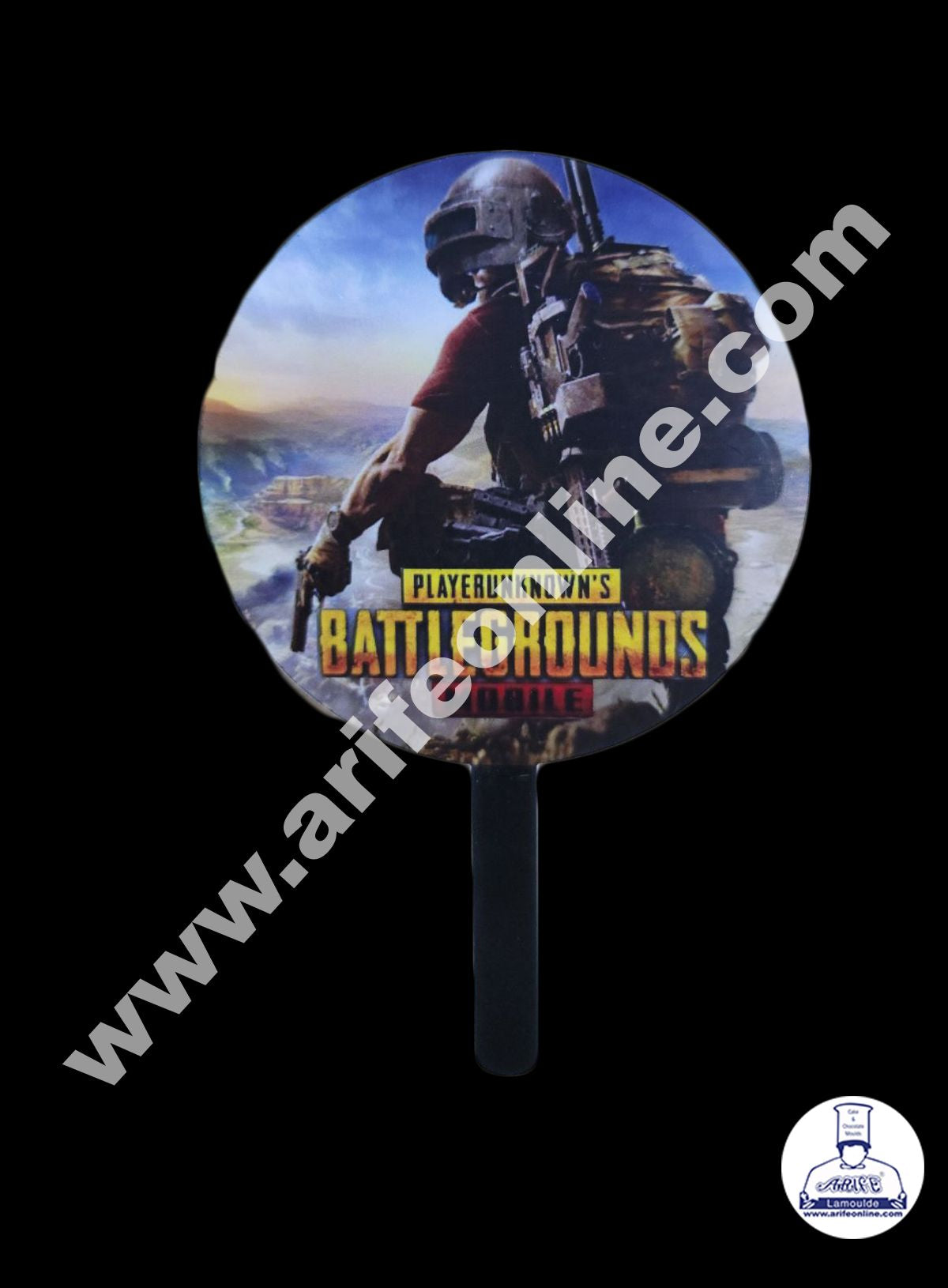 Cake Decor 5.5 Inches Digital Printed Cake Toppers - Player Unknowns Battle Grounds Mobile