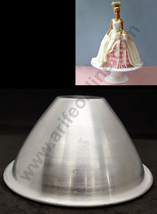 Cake Decor Aluminum Doll Cake Mould, Barbie Cake Molds,Girls Skirt Cake Molds(6.5 inch Base X 4 inch Height)