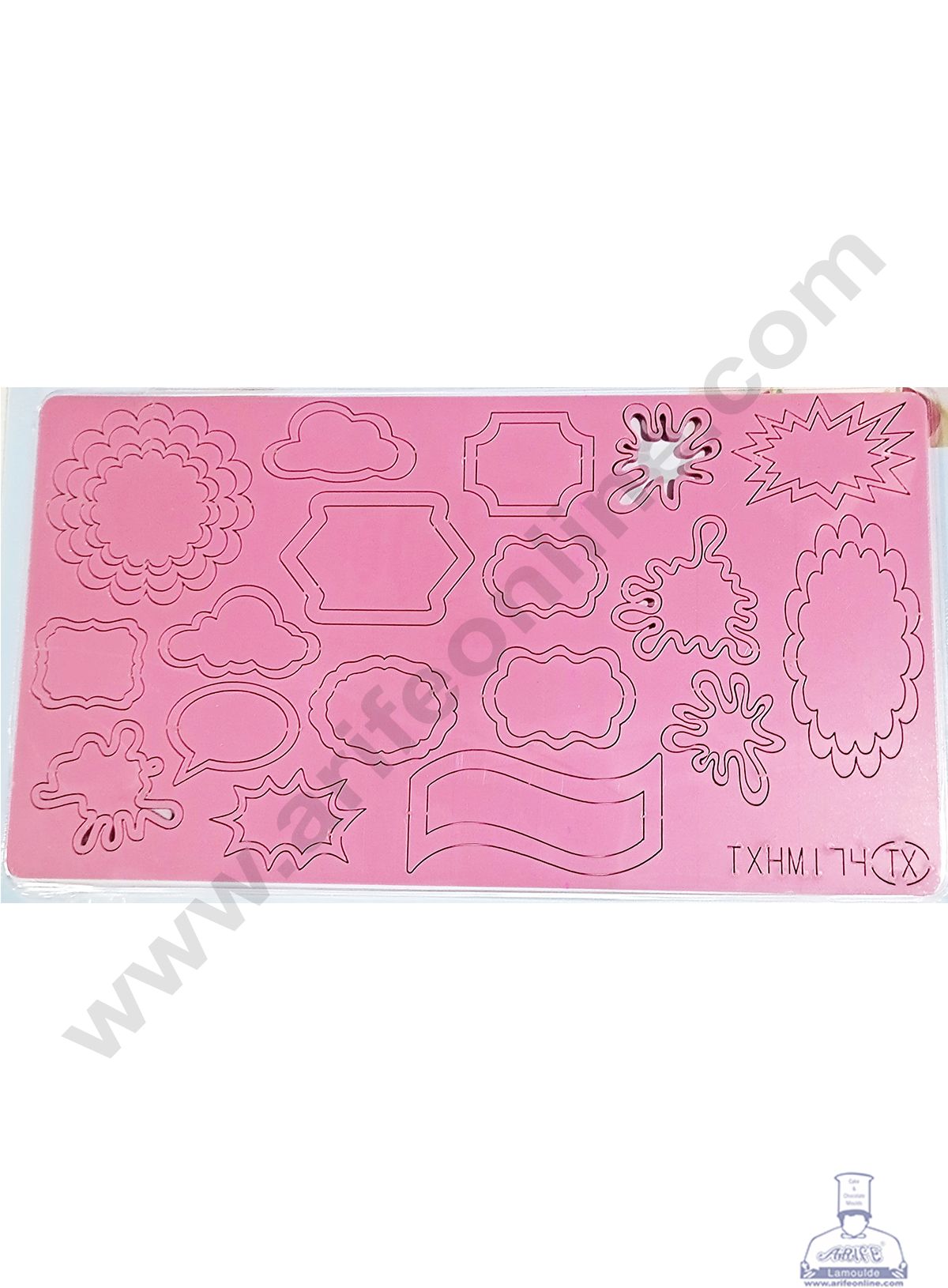 Cake Decor Different Frames Shape Acrylic DIY Stamp Embossed Fondant Cake Decorating TXHMI-74