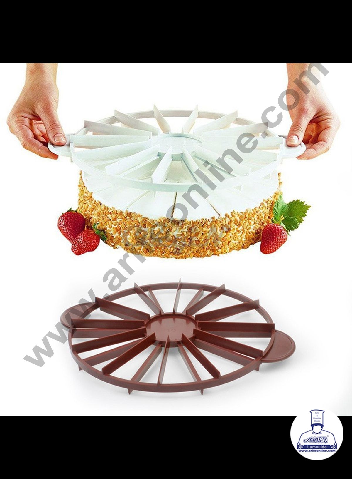 Cake Decor Double-Sided Cake Divider Round 10/12 Pieces