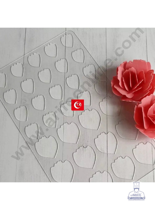 Cake Decor Flower Making Chocolate Stencil Mould - Peony (SBTXF-002)