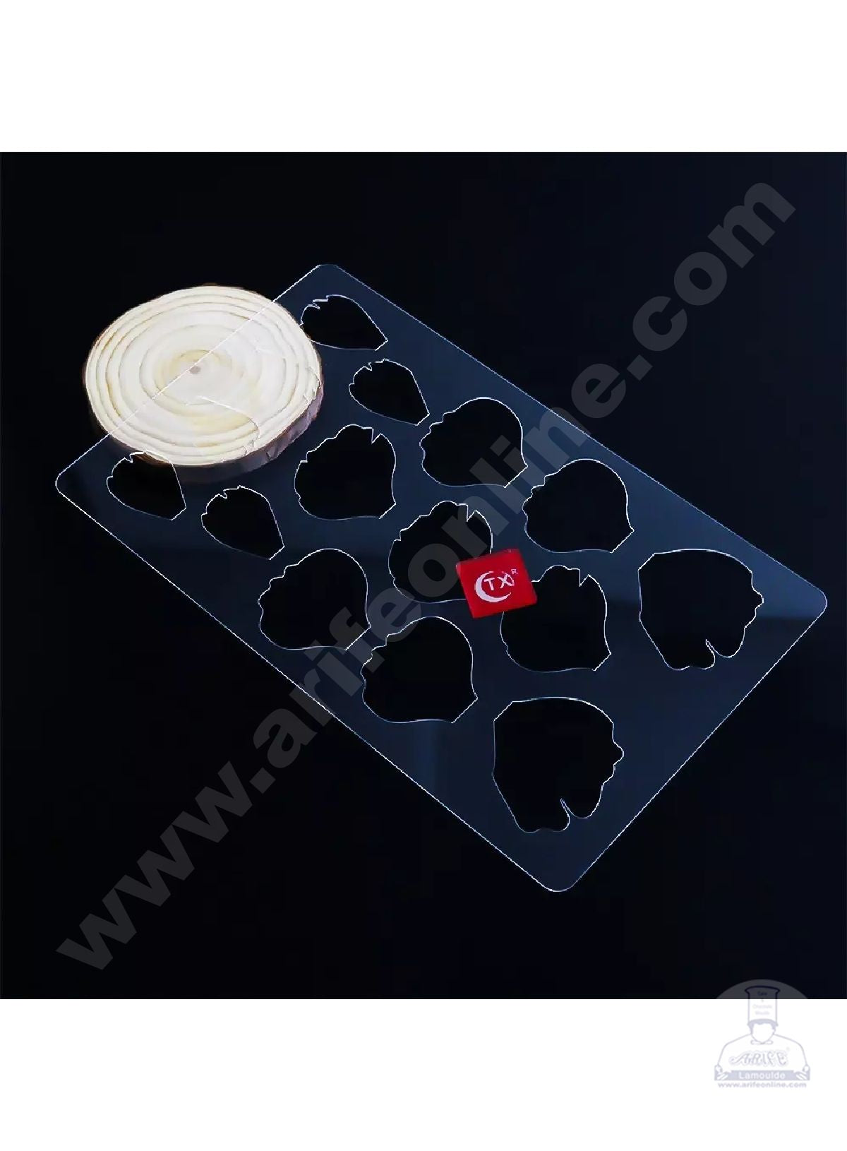 Flower Making Chocolate Stencil Mould with new Flower Arts - Peony (SBTXF-007) (MOQ 12 PCS) (MD)