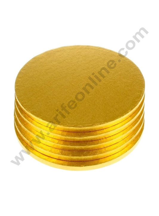 Cake Decor™ Gold Round Drum Cake Board Cake Base - 18 inch