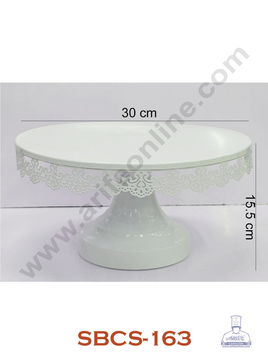 Cake Decor Metal Fancy Cake Display Stand & Cup Cake Stand - White (SBCS-163)