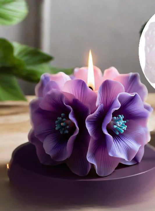 Cubic Ruffle Flower Silicone Candle Mould | SB-SCM-DYF7834 (MOQ 12 PCS) (RDD)