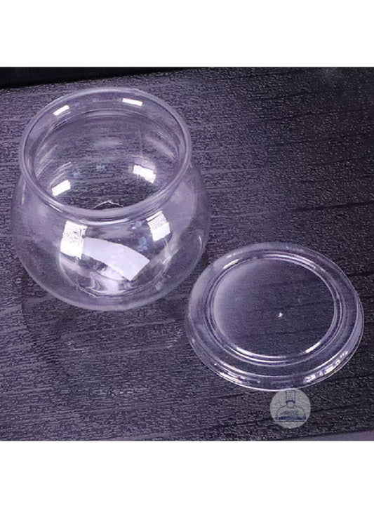 Transparent Small Matka Mousse Cups with Lids | Dessert Cups | Pudding Cups | Mini Parfait Cups (MOQ 500 PCS) (AE)