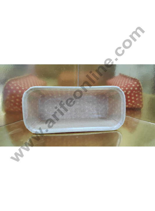 Novacart Bake & Serve Paper Baking Mould By Cake Decor - Brown Coat Polka Dot Plum Cake Mould Red 10 Pcs