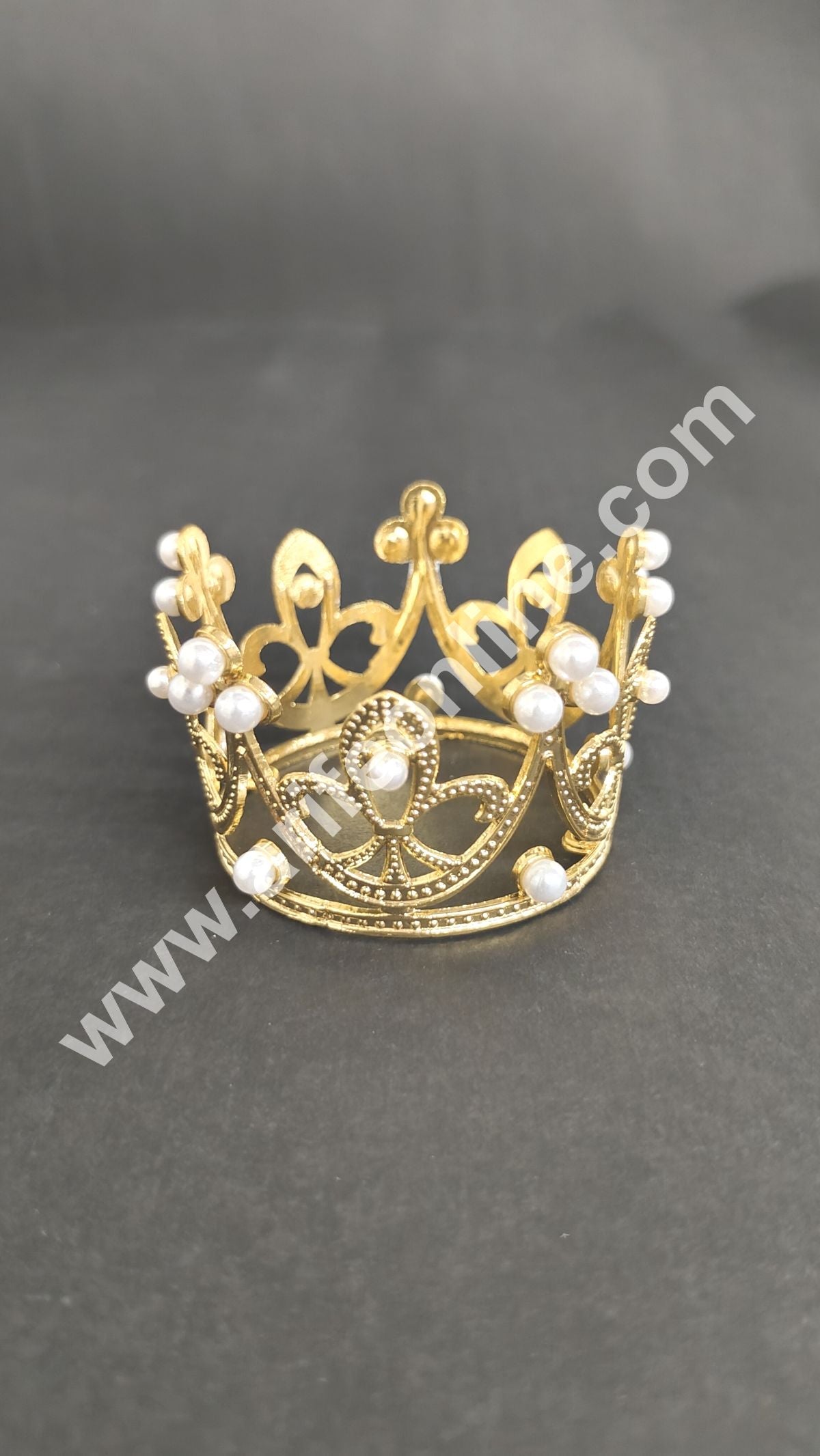 Birthday Cake Crown Chandelier Design Cake Topper Wedding, Cake Decoration For King, Queen, Prince & Princess Party Wedding Hair Accessories(SBMT-Cr-72-6) (MOQ 12 PCS) (EE)
