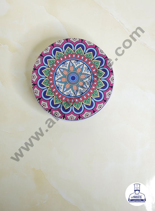 Printed Dream Tin (IMP) | Dream Cake Tin Torte cake Cookie Cake Tin - Multi-Color - 11 cm X 5cm (MOQ 160 PCS PER CRTN)
