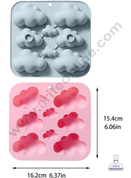 8 Cavity Cloud Shape Silicone Chocolate Mould | Muffin Mould (MOQ 12 PCS) (FD)