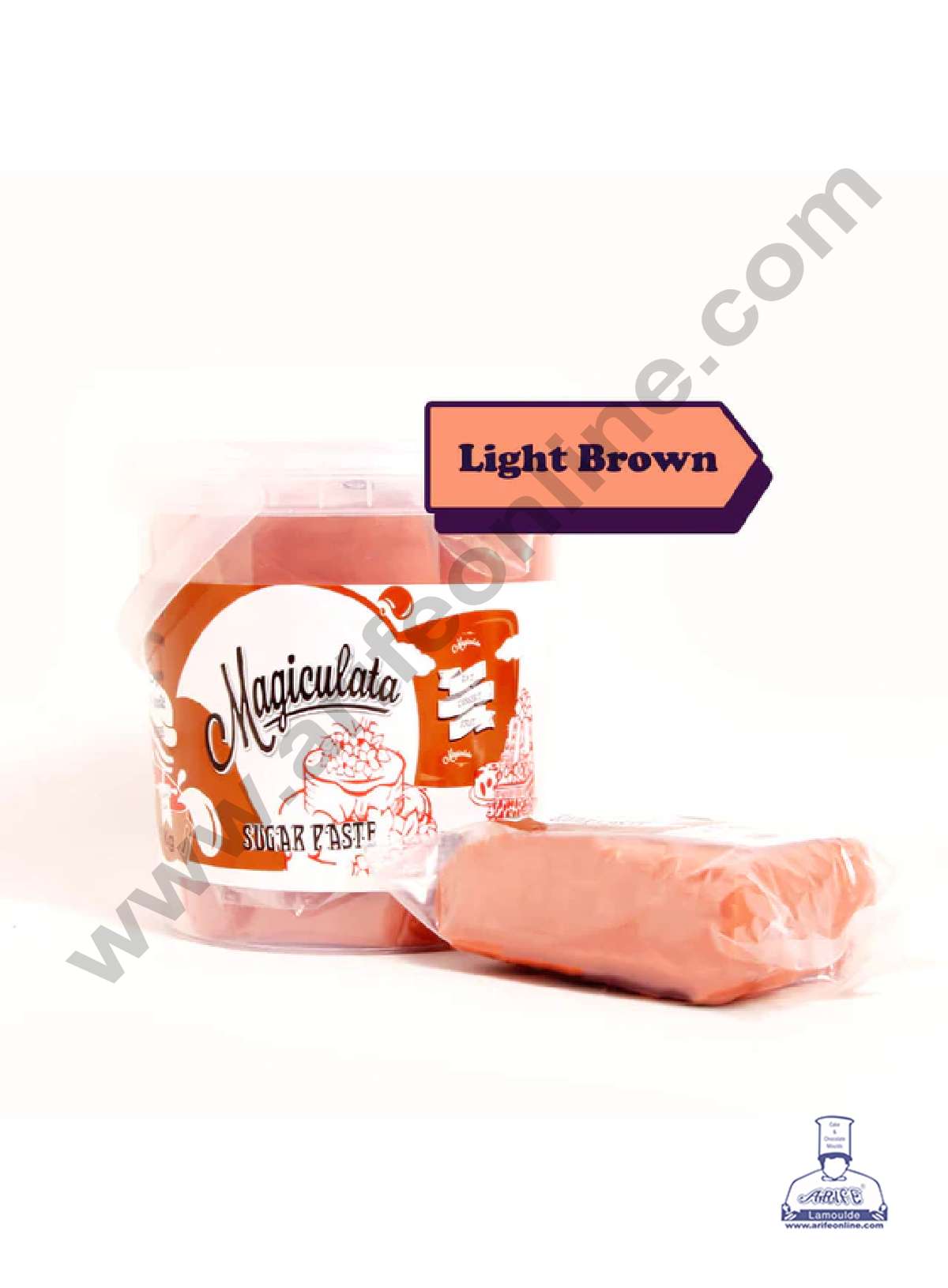 Magiculata Sugar Paste 1 Kg - Light Brown (MOQ 6 KG ) (RLF)
