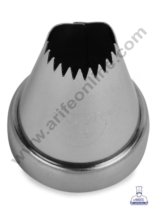 Small Noor Nozzle - No. 12 Shells Design Piping Nozzle with Collar Ring (MOQ 50 PCS)