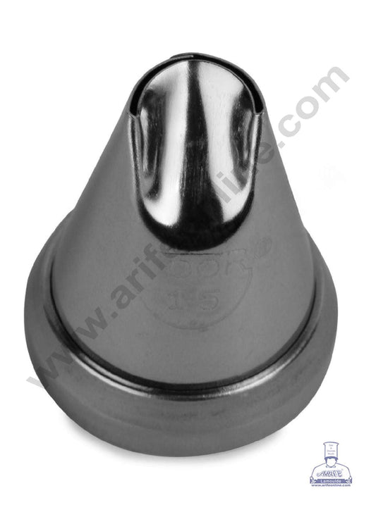 Small Noor Nozzle - No. 15 Ruffles Design Piping Nozzle with Collar Ring (MOQ 50 PCS)