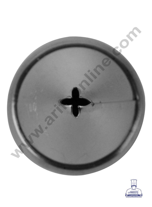 Medium Noor Nozzle - No. 19 Four Star Ribbon Design Piping Nozzle with Collar Ring (MOQ 50 PCS)