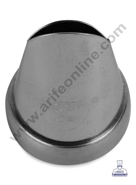 Small Noor Nozzle - No. 24 Frill | Border Ribbon Design Piping Nozzle with Collar Ring (MOQ 50 PCS)