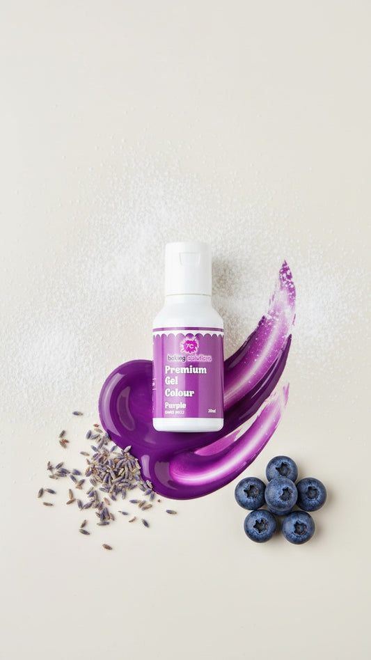 7C Edible Premium Gel Color Food Colouring for Icing, Cakes Decor, Baking, Fondant Colours - Purple (MOQ 12 PCS) (RA.24)