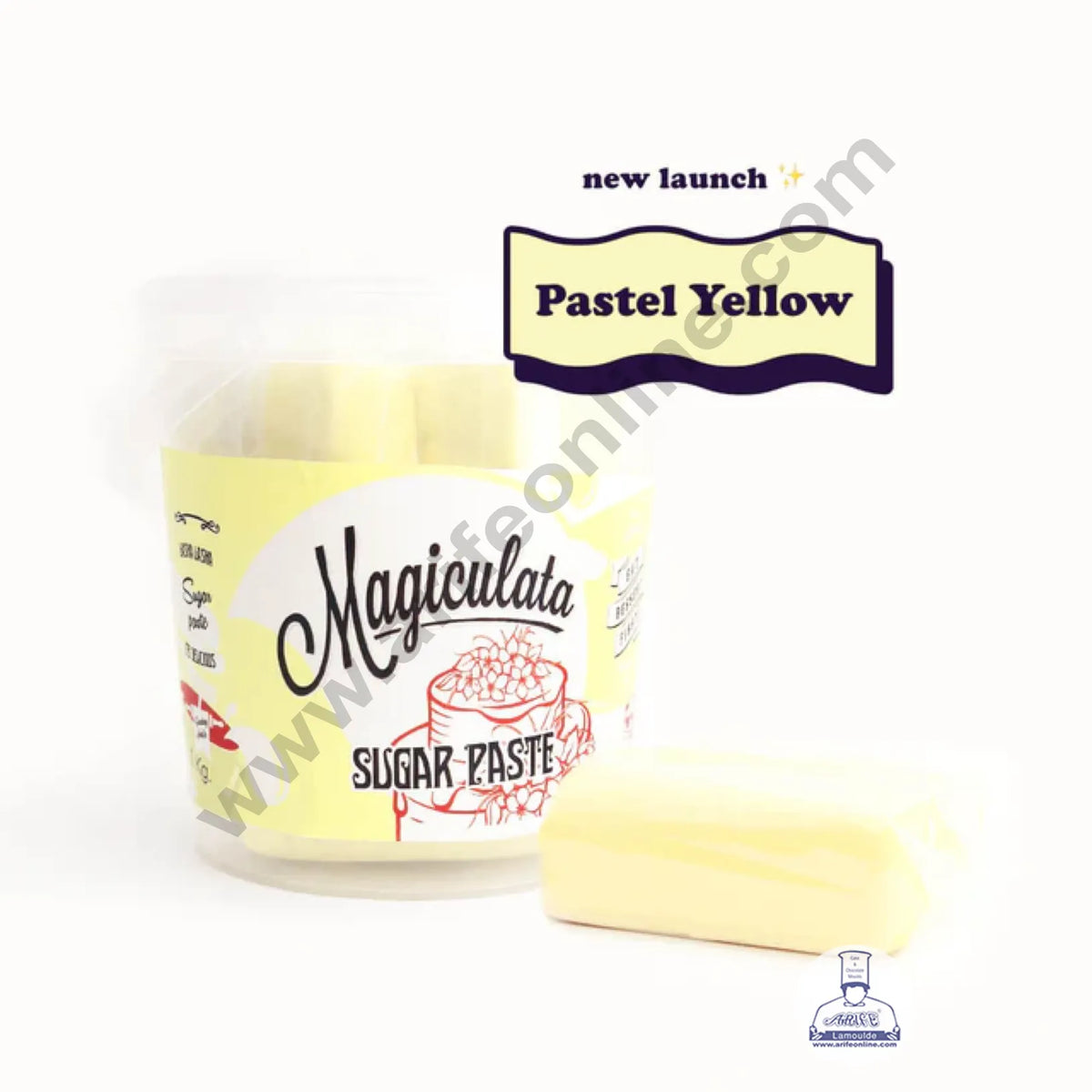 Magiculata Sugar Paste 1 Kg - Pastel Yellow (MOQ 6 KG ) (RLF)