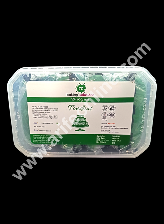 7C Fondant - Dark Green (1 KG) (MOQ 12 PCS) (RFE)