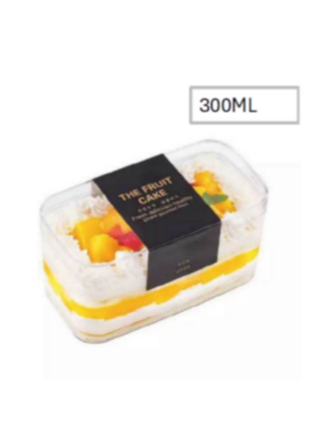 Rectangle Acrylic Tub 300ml (MOQ 500 PCS) (RA)