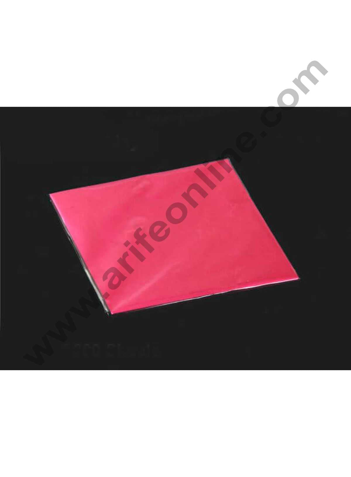 Cake Decor Metallic Plastic Chocolate Wrapper, Red